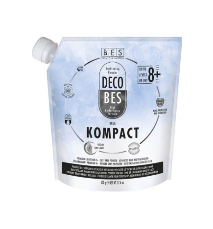Compact blue bleaching powder DECOBES 500 g BES professional use