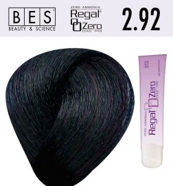 Tinte para el cabello, sin amoniaco bes REGAL ZERO 2.92 MARRÓN AZUL IRIS 100 ml