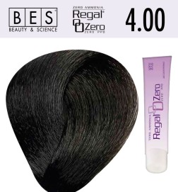 Tinte para el cabello, sin amoniaco bes Regal Zero 4.00 Castaño Intenso 100 ml