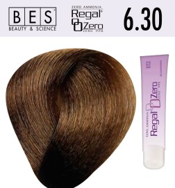 Tinte para el cabello, sin amoniaco bes REGAL ZERO 6.30 Rubio Oscuro Dorado Natural 100 ml