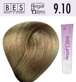 Tinte para el cabello, sin amoniaco bes REGAL ZERO 9.10 RUBIO EXTRA CLARO CENIZO NATURAL 100 ml