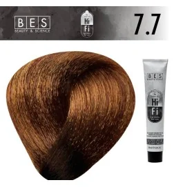 Tinte permanente para el cabello HI-FI 7.7 RUBIO TABACO 100 ml