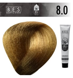 BES Hi-Fi 8.0 Light Blonde - hair dye with vegetal liposomes BES