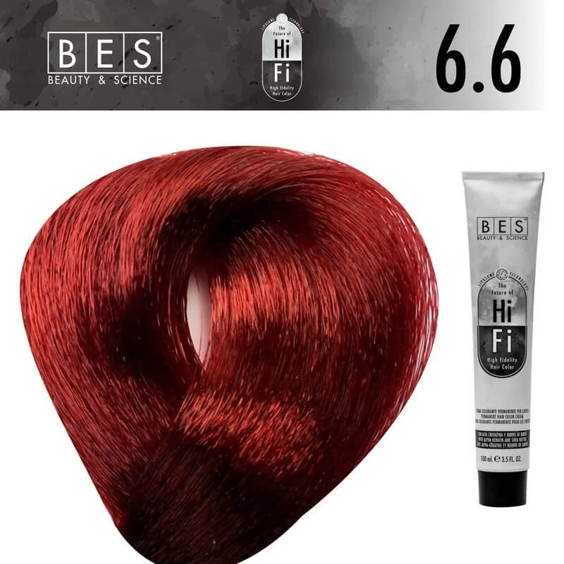 Hi-Fi 6.6 Rubio Oscuro Rojo Intenso 100 ml Hi-Fi 6.6 Rubio Oscuro Rojo Intenso 100 ml