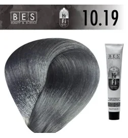 Hi-Fi 10.19 Ceniza Azul Ultra Claro Rubio 100 ml. Tinte permanente para el cabello tono profesional frío intenso