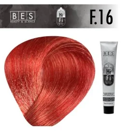 Tinte permanente para el cabello, BES HI-FI F.16 CENIZA ROJO FASHION 100 ml