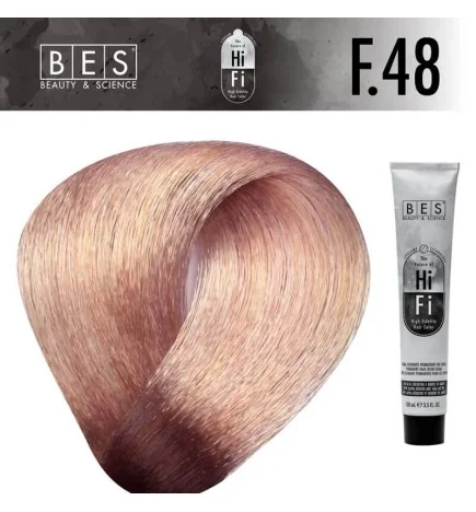 Tinte permanente para el cabello, bes HI-FI F.48 BARITINA 100 ml
