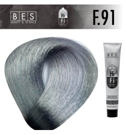 Tinte permanente para el cabello, bes HI-FI  F.91 CIANITE 100 ml