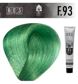 Tinte permanente para el cabello, bes HI-FI F.93 AZUL DORADO FASHION 100 ml