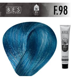 Tinte permanente para el cabello, bes HI-FI F.98 AZUL BEIGE FASHION 100 ml