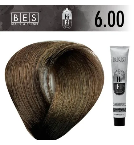 Tinte permanente para el cabello, bes HI-FI 6.00 RUBIO OSCURO INTENSO 100 ml