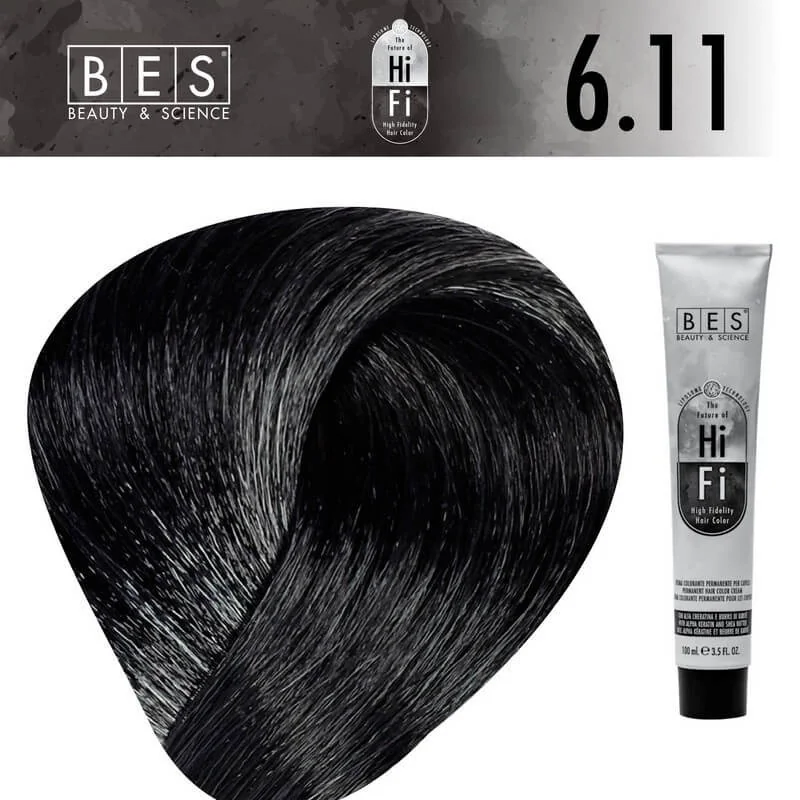 Hi-Fi 6.11 Intense Ash Dark Blonde 100 ml Hi-Fi 6.11 Intense Ash Dark Blonde 100 ml