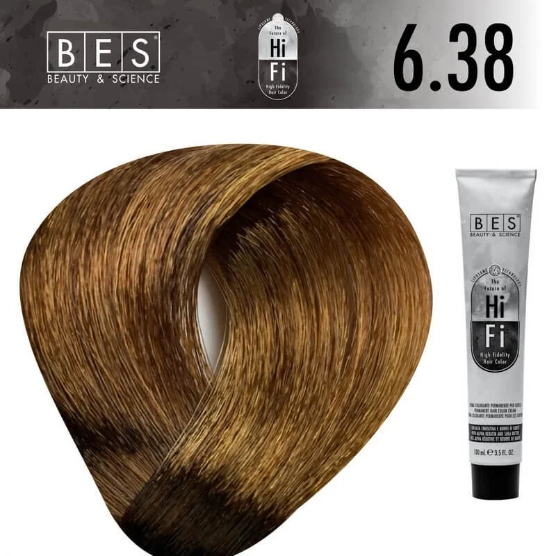 BES Hi-Fi 6.38 Rubio Oscuro Dorado Beige 100 ml BES Hi-Fi 6.38 Rubio Oscuro Dorado Beige 100 ml