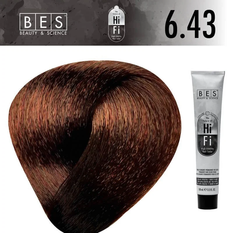 Hi-Fi 6.43 Rubio Oscuro Cobre Dorado 100 ml