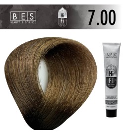 Tinte permanente para el cabello, bes HI-FI 7.00 RUBIO INTENSO 100 ml