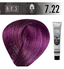 Tinte permanente para el cabello, bes HI-FI 7.22 INTENSO VIOLETA RUBIO 100 ml