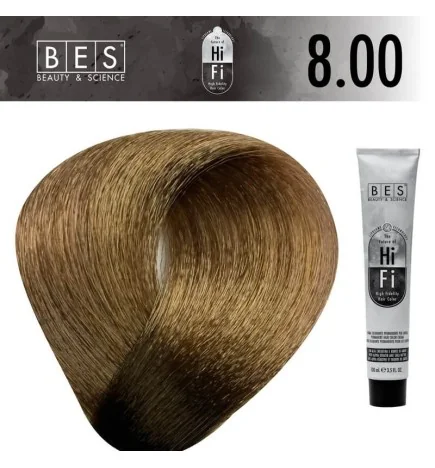 Hi-Fi 8.00 Intense Light Blonde 100 ml - tinte permanente con liposomas vegetales BES