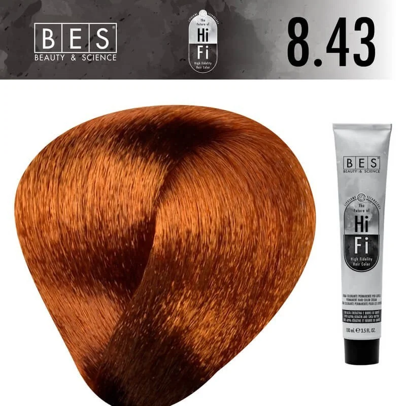 Hi-Fi 8.43 Rubio Claro Cobre Dorado 100 ml Hi-Fi 8.43 Rubio Claro Cobre Dorado 100 ml