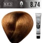 Tinte permanente para el cabello, bes HI-FI 8.74 RUBIO CLARO TABACO COBRIZO 100 ml