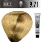 Tinte permanente para el cabello, bes HI-FI 9.71 RUBIO EXTRA CLARO TABACO CENIZO 100 ml