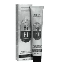 BES Hi-Fi 7.21 Violet Ash Blonde 100 ml packaging of permanent hair dye