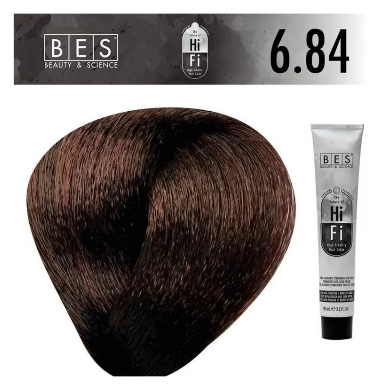 Hi-Fi 6.84 Rubio Oscuro Beige Cobre 100 ml Hi-Fi 6.84 Rubio Oscuro Beige Cobre 100 ml