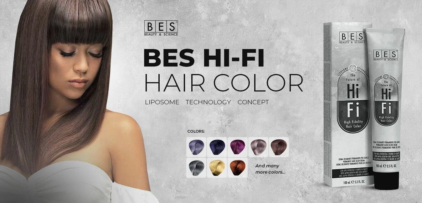 HI-FI HAIR COLOR Dye • Perfect Coverage and Intense Shine • BES