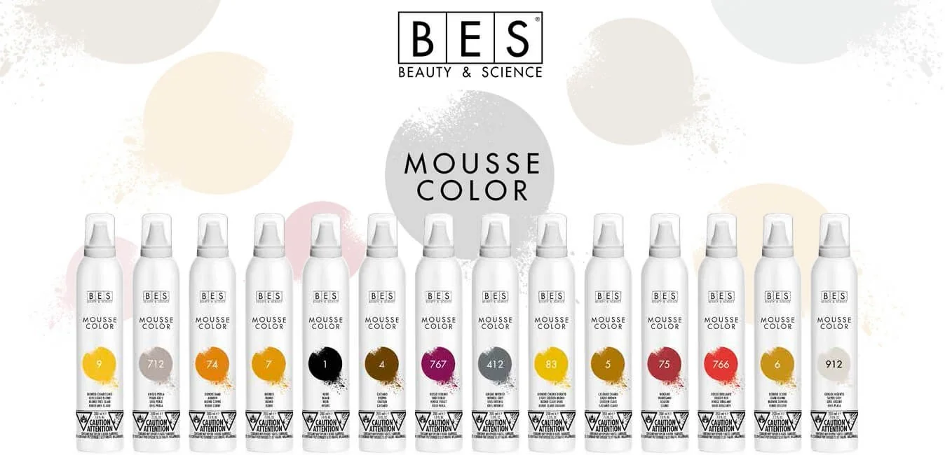 BES MOUSSE COLOR • Espuma Colorante para el Cabello • Brillo y Volumen