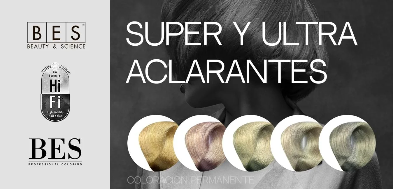 Tintes Permanentes tono Superaclarantes • BES • Colores Profesionales