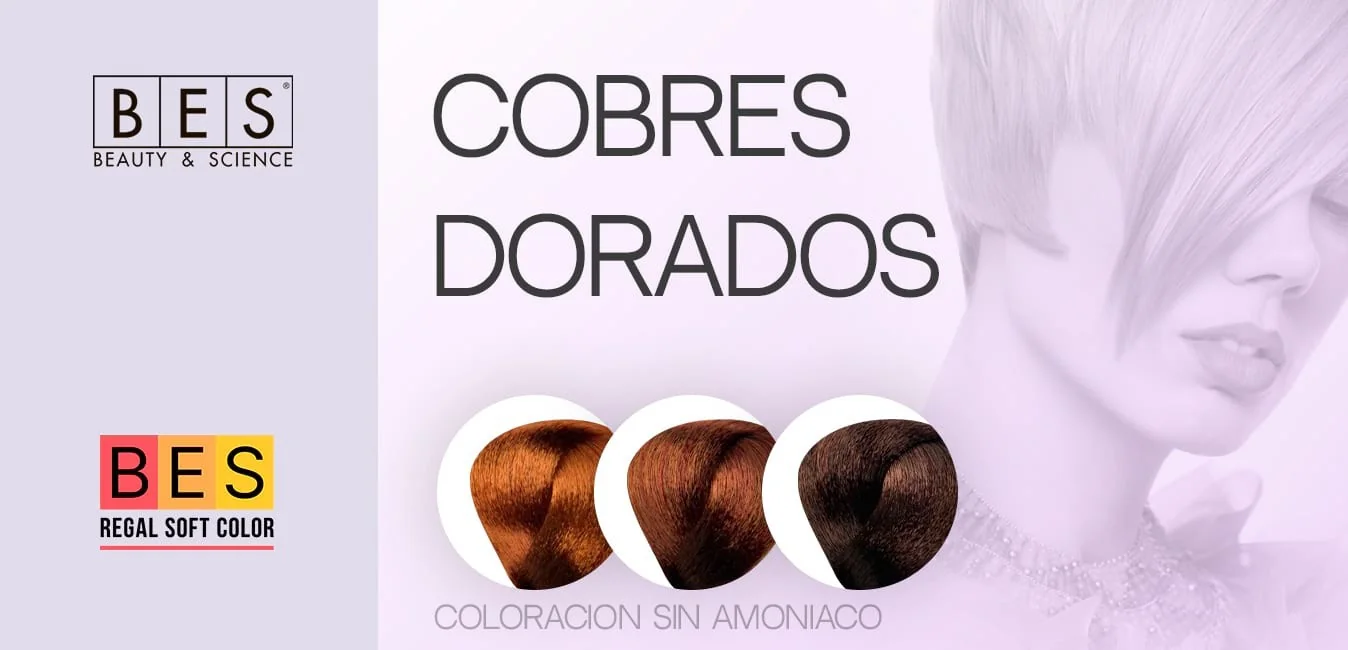 Tintes sin Amoniaco tono Cobres Dorados • BES