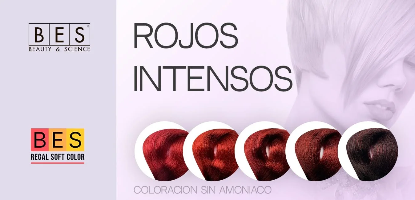 Tintes Capilares Rojos Intensos • Regal Soft Color • BES