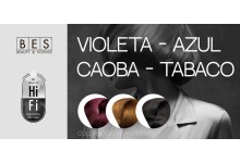 Violet Shades with Blue, Mahogany & Tobacco Tones Hi-Fi by BES